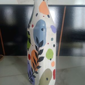 Bottle Painting Unique Showpiece Flowerpot Decor