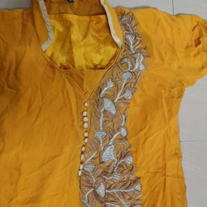 Mustard Yellow Kurta ....