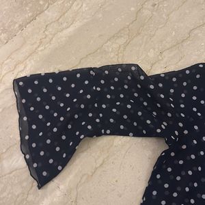 Polka Dot Navy Blue Top