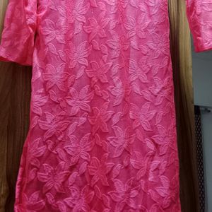 Fluorescent Pink Kurti