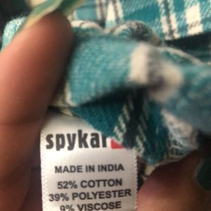 Spykar cropped  Flannel Shirt