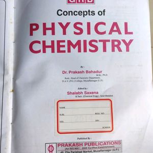 P.Bahadur Concepts Of Physical Chemistry For JEE
