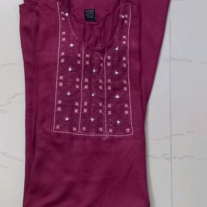 Mahroon Kurta