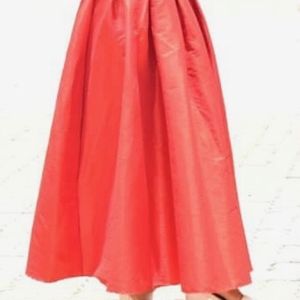 Designer Red Flared Skirt