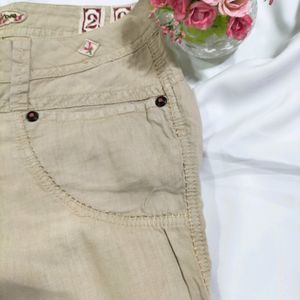 Cotton Blend Half Pant