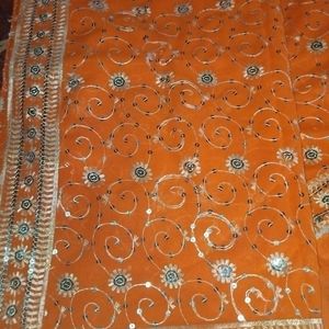 Ful Sitara Work Saree