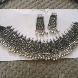 Oxidised Necklace Set