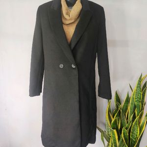 Imported Unisex Black Overcoat