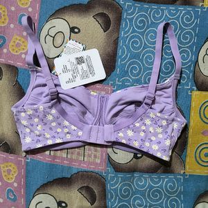 Susi Purple Daisy Print Bra