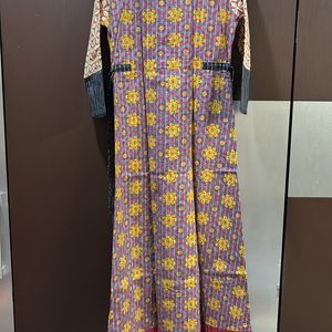 Gorgeous Bloack Print Anarkali Kurta