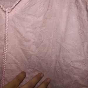 Women Light Pink Short Kurta Designer