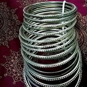 Ethnic Traditional Silver Plated Classic Bangles