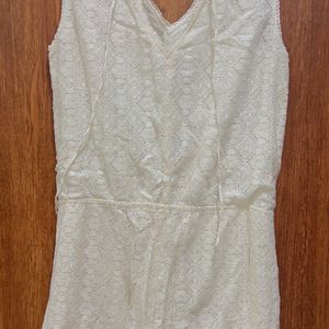 Chic White Play suit From Vero Moda