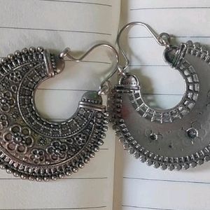 Oxidised Silver Jhumka