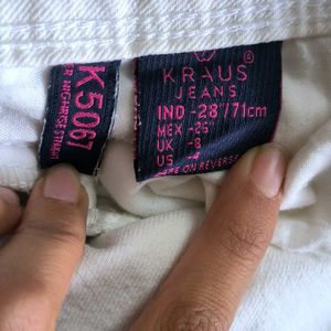 Women Kraus White Jeans