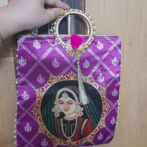 New And Trendy Bangle Bag With Pearl Work