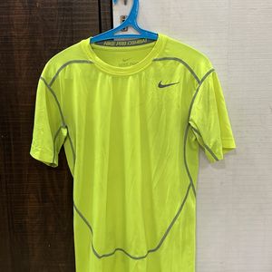 Nike Pro Neon Yellow Combat Tshirt