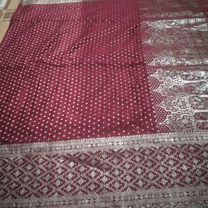 Old Vintage Banarasi Silk Saree