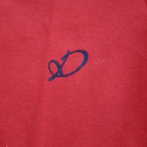 Women Pure Cotton Red Top