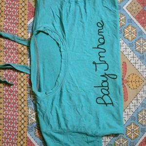 Sea Green Colour Tshirt