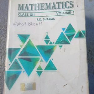 RD Sharma Maths Class 12 (Volume 1&2)