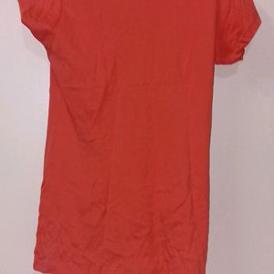 Orange Chic Moda Shirt Women Size L