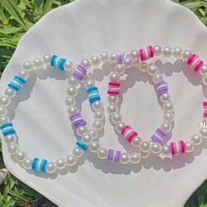 CLAY BEAD BRACELET 🫰combo Of 5