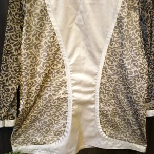 Women Top Leopard Sleeves