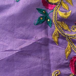 2 Light Purple Kurta Front Fabric