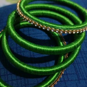 Thread Bangles Colour Green