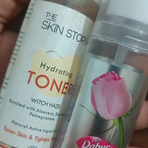 The Skin Story Tonner And Dabur Gulabri Cleanser