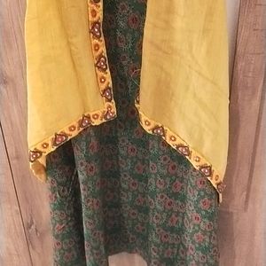 Long Gown (Mustard & Green)