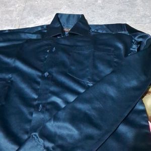 Shirt Like Satin With Partywear