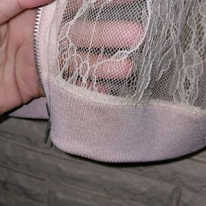 ZARA Peach net Shrug