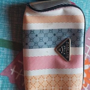 Small Handy Pouch With 3 Compartments