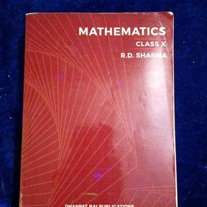 Mathematics Class 10th Rd Sharma Book