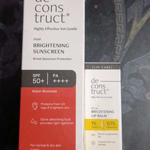 Deconstruct Brightening Sunscreen & Lip Balm