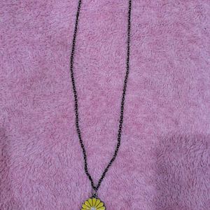 Yellow Flower Neck Chain For Girls