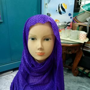 Dark Violet Shawl Dupatta Hijab