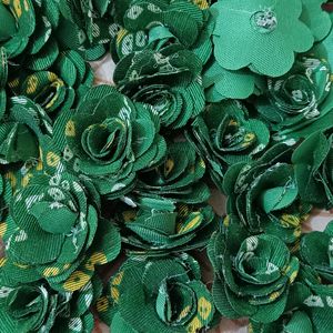 61 Pc Green Bandhni Flowers