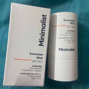 Minimalist Spf 50 Sunscreen Stick With Adenosine,