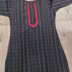 New Cotton Kurti ❤️ Colour Black || Size XL || 3/4 Sleeve|| Fabric Cotton ❤️