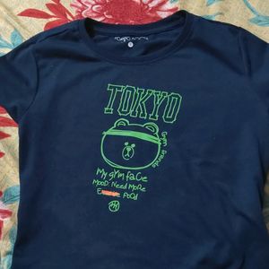 Tokyo Talkies Blue T Shirt