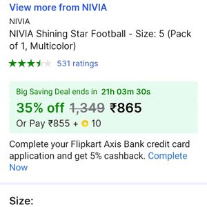 Nivia Shining Star Football With Handpump