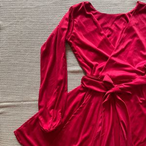 Red Wrap Dress