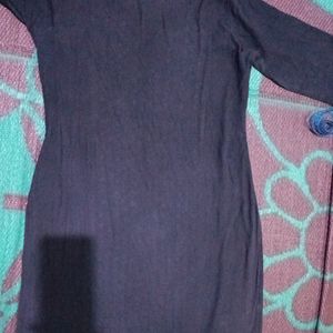 Brand New Thread Work Charcoal Black Kurta