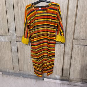 Multicolor Kurta With Bottom