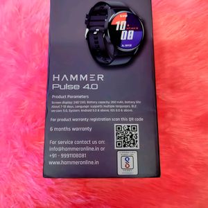 New Hammer Pulse 4.0 Round Dial Calling SmartWatch