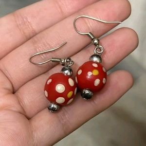 Pink Earrings With Freebie