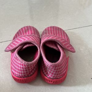 Pink Velcro Shoes